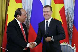 Дмитрий Медведев встретился с Премьер-министром Вьетнама Нгуен Суан Фуком
