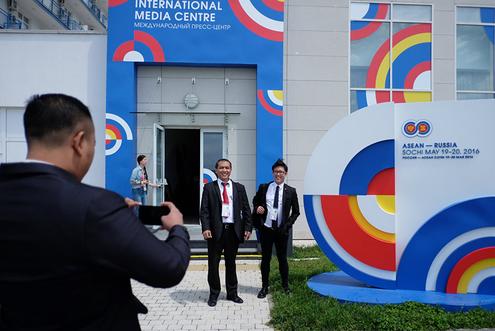 Открытие Международного пресс-центра саммита Россия — АСЕАН в Сочи