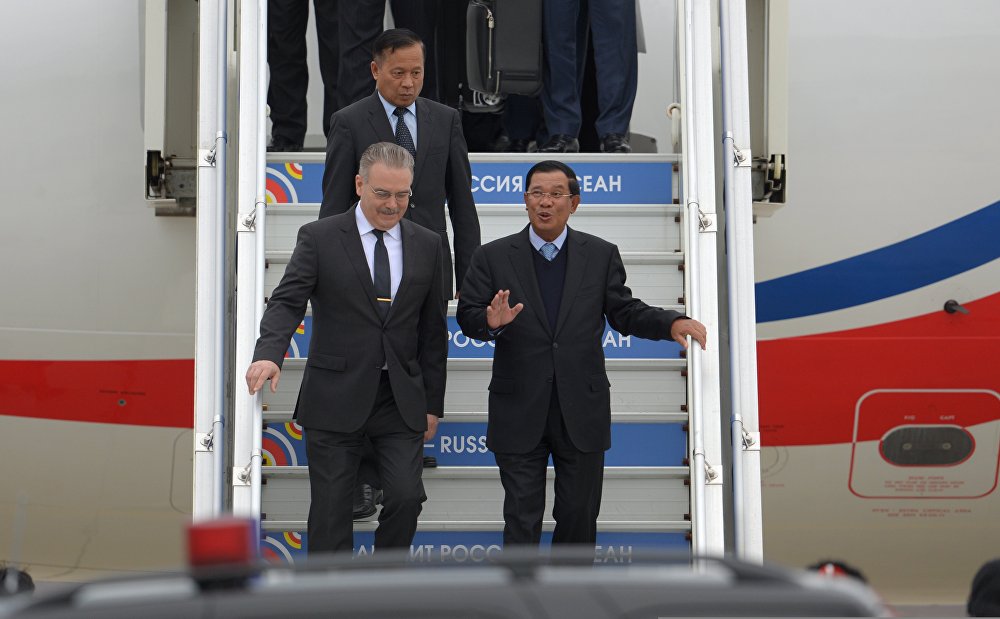 Премьер-министр Королевства Камбоджа Хун Сен прибыл в Сочи для участия в саммите Россия — АСЕАН