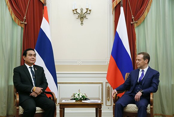 Dmitry Medvedev meets with Prime Minister of Thailand Prayut Chan-o-cha