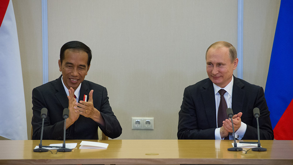 Ceremony of signing documents following Russian-Indonesian talks