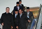 Sultan Hassanal Bolkiah of Brunei Darussalam arrives in Sochi for ASEAN-Russia Summit