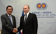 Двусторонняя встреча президента РФ В. Путина с премьер-министром Королевства Камбоджа Хун Сеном