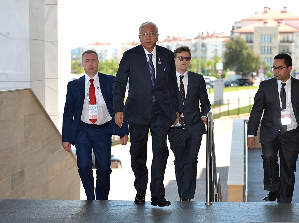 Delegation heads - ASEAN-Russia Summit participants arrive at Congress Centre in Sochi