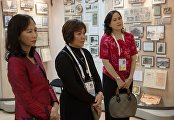 Посещение супругами глав иностранных делегаций Музея истории города-курорта Сочи